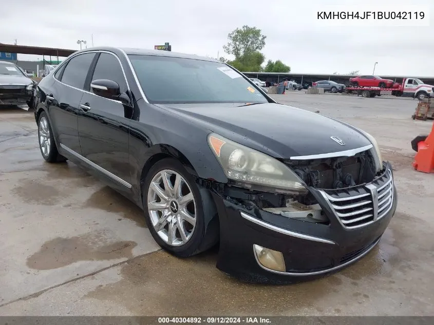 2011 Hyundai Equus Signature VIN: KMHGH4JF1BU042119 Lot: 40304892