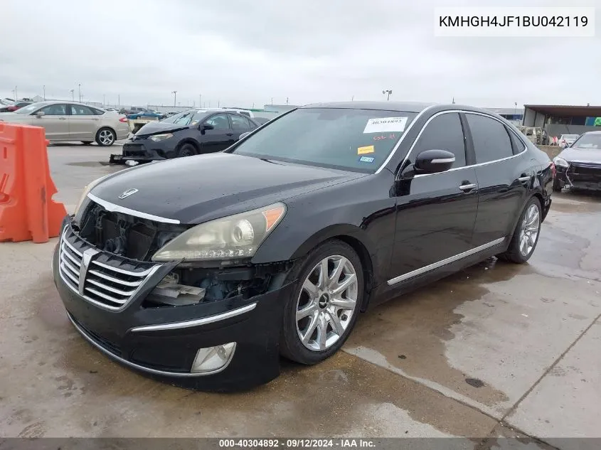 2011 Hyundai Equus Signature VIN: KMHGH4JF1BU042119 Lot: 40304892