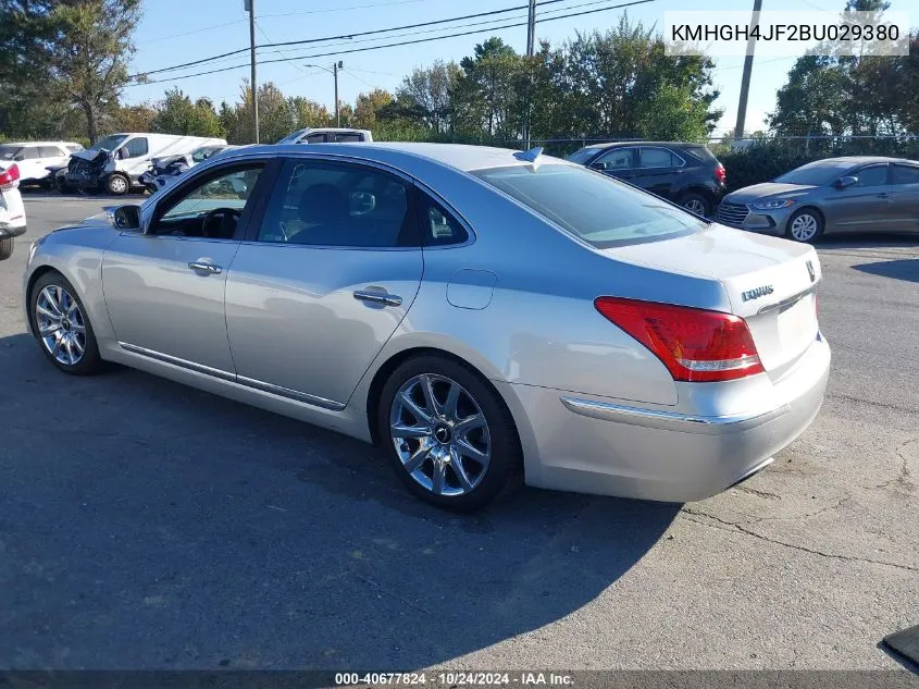 2011 Hyundai Equus Signature VIN: KMHGH4JF2BU029380 Lot: 40677824