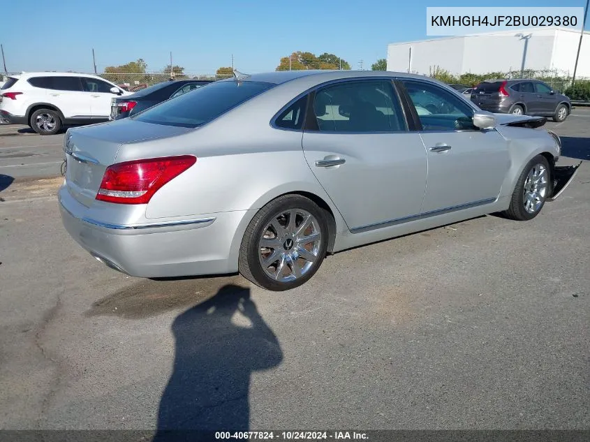 2011 Hyundai Equus Signature VIN: KMHGH4JF2BU029380 Lot: 40677824