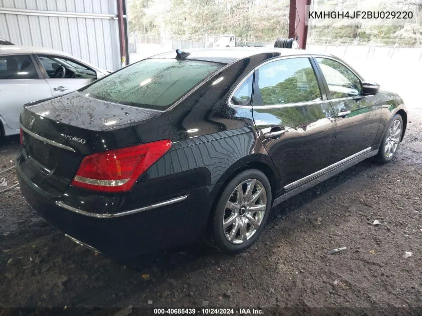 2011 Hyundai Equus Signature VIN: KMHGH4JF2BU029220 Lot: 40685439