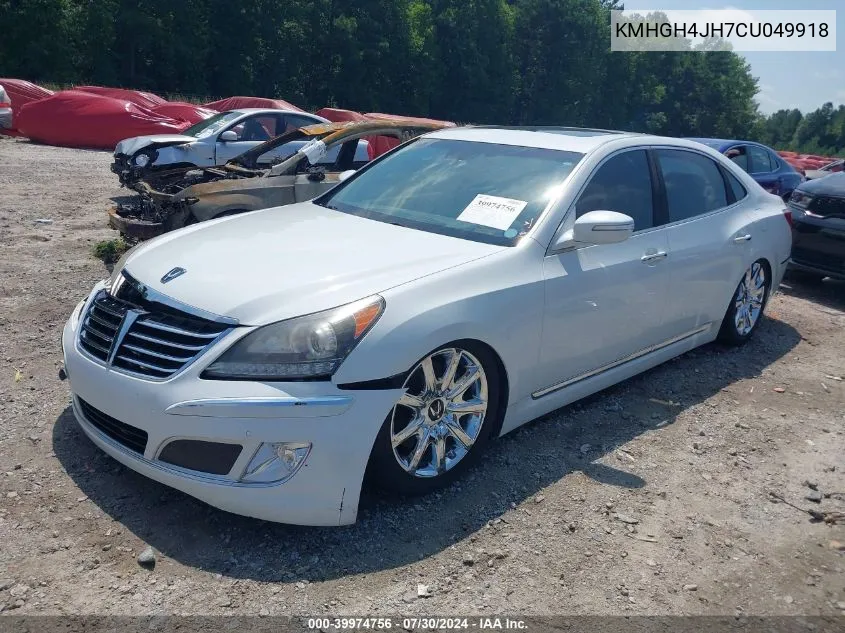 2012 Hyundai Equus Signature VIN: KMHGH4JH7CU049918 Lot: 39974756