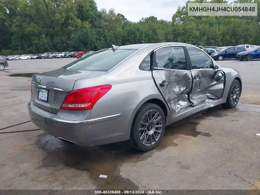 2012 Hyundai Equus Signature VIN: KMHGH4JH4CU054848 Lot: 40339488