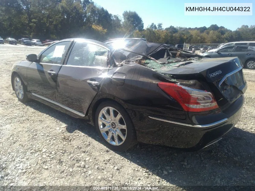 KMHGH4JH4CU044322 2012 Hyundai Equus Ultimate