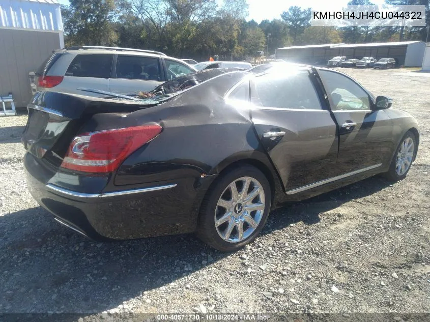 KMHGH4JH4CU044322 2012 Hyundai Equus Ultimate