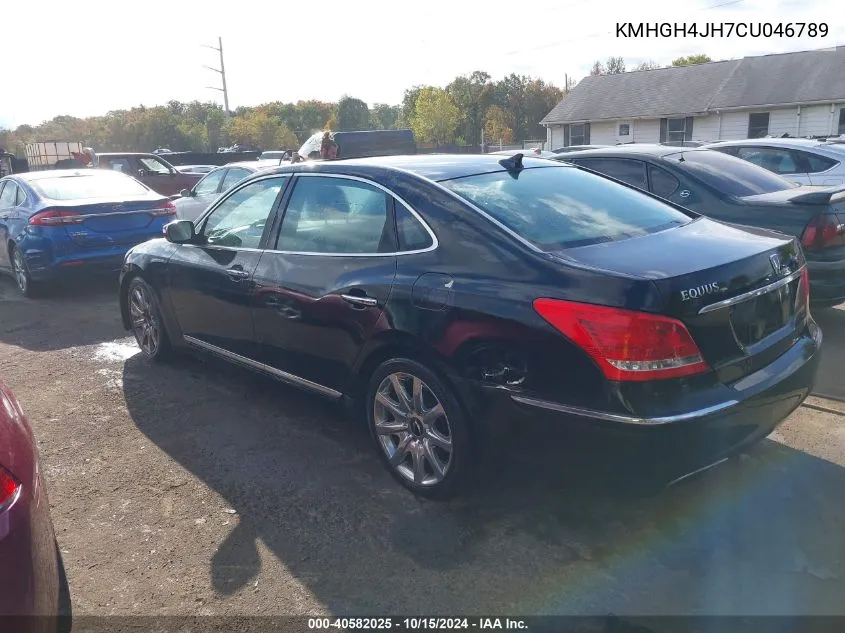 2012 Hyundai Equus Signature VIN: KMHGH4JH7CU046789 Lot: 40582025