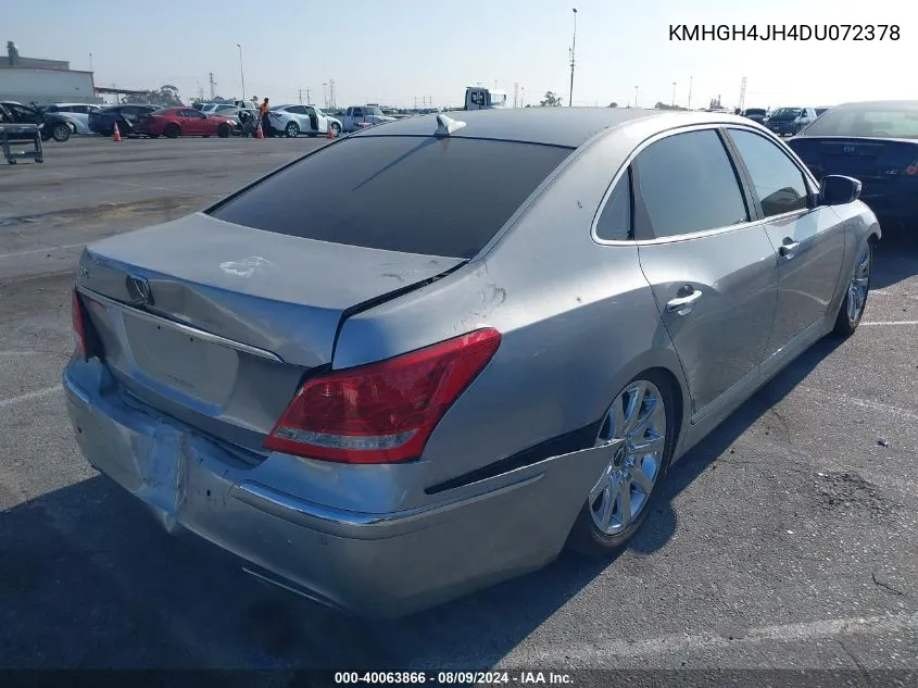 2013 Hyundai Equus Signature VIN: KMHGH4JH4DU072378 Lot: 40063866