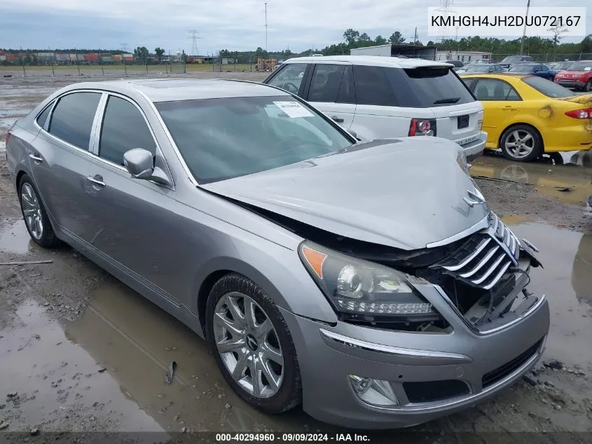 2013 Hyundai Equus Ultimate VIN: KMHGH4JH2DU072167 Lot: 40294960