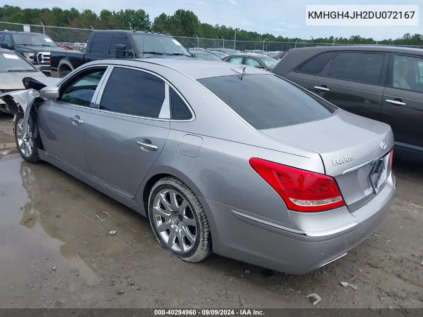 KMHGH4JH2DU072167 2013 Hyundai Equus Ultimate