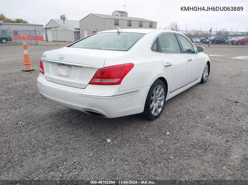 2013 Hyundai Equus Signature VIN: KMHGH4JH6DU063889 Lot: 40782294