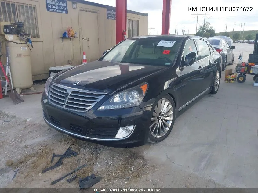 2014 Hyundai Equus Ultimate VIN: KMHGH4JH1EU074672 Lot: 40687811