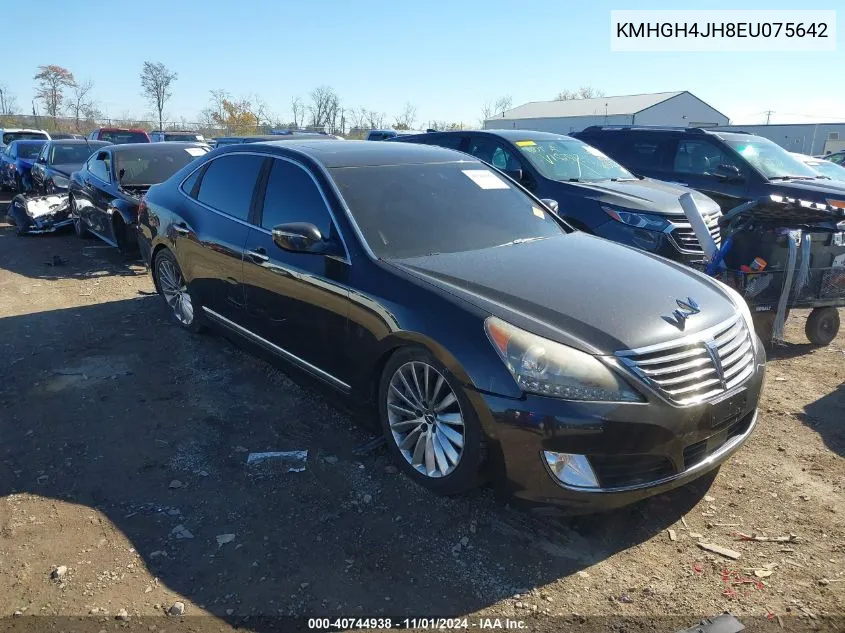 2014 Hyundai Equus Signature VIN: KMHGH4JH8EU075642 Lot: 40744938