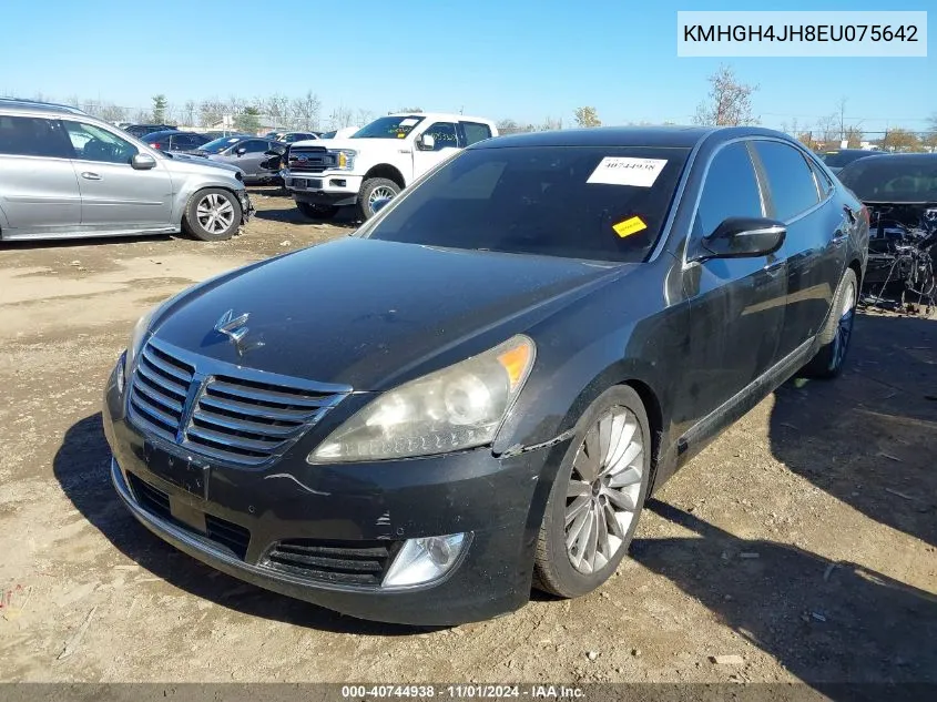 2014 Hyundai Equus Signature VIN: KMHGH4JH8EU075642 Lot: 40744938