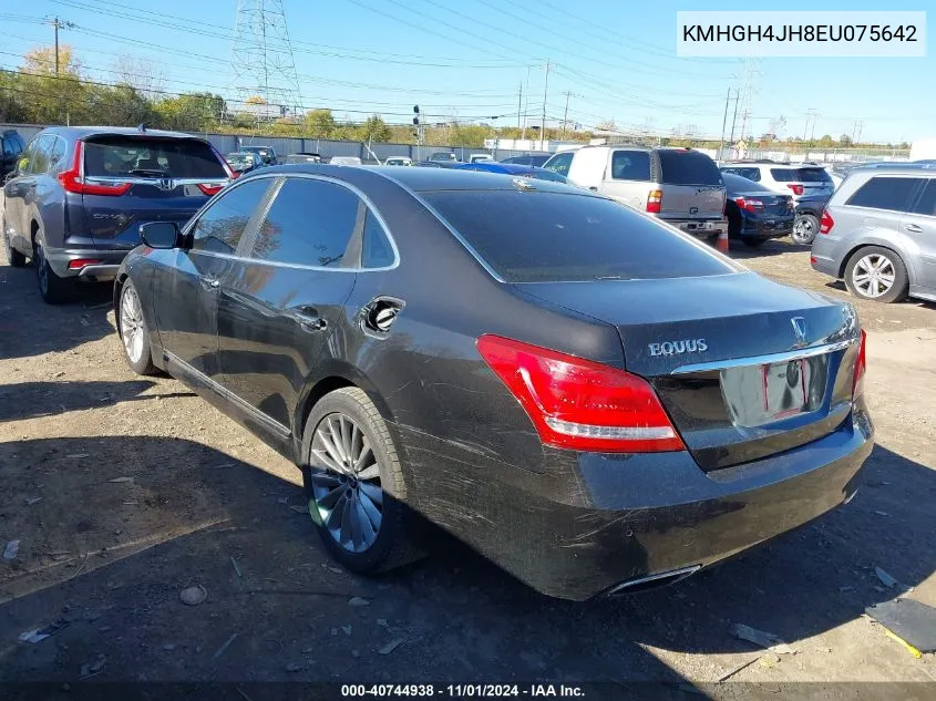 2014 Hyundai Equus Signature VIN: KMHGH4JH8EU075642 Lot: 40744938