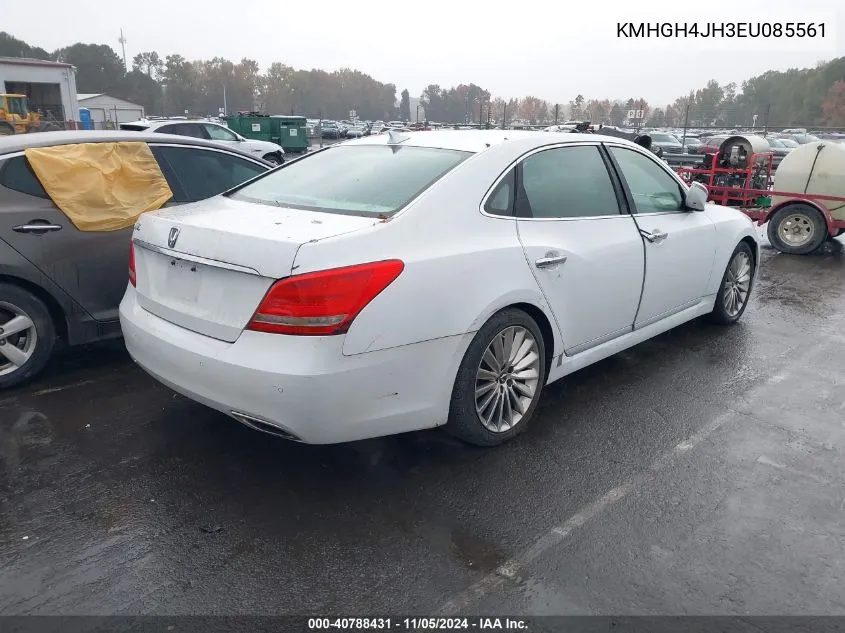 2014 Hyundai Equus Ultimate VIN: KMHGH4JH3EU085561 Lot: 40788431