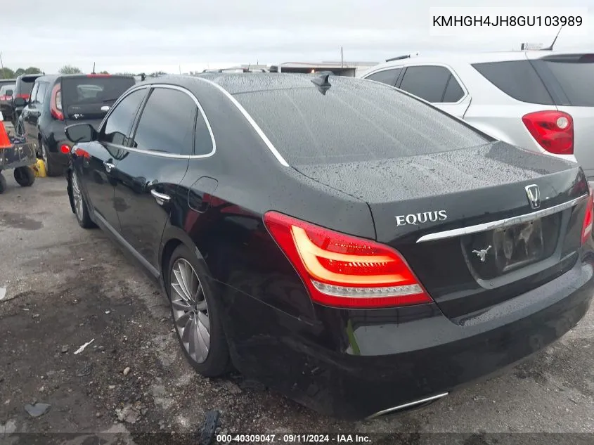 KMHGH4JH8GU103989 2016 Hyundai Equus Signature/Ultimate