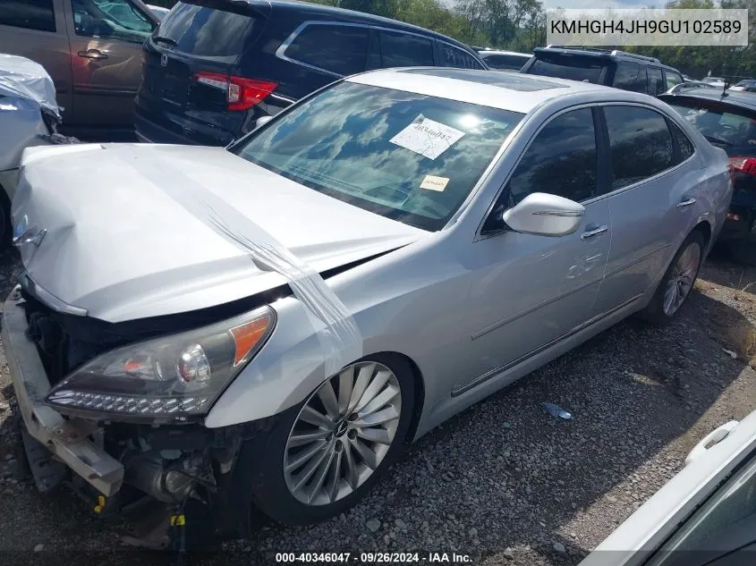 KMHGH4JH9GU102589 2016 Hyundai Equus Ultimate