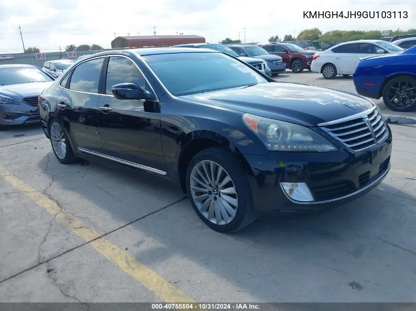 2016 Hyundai Equus Signature VIN: KMHGH4JH9GU103113 Lot: 40755504