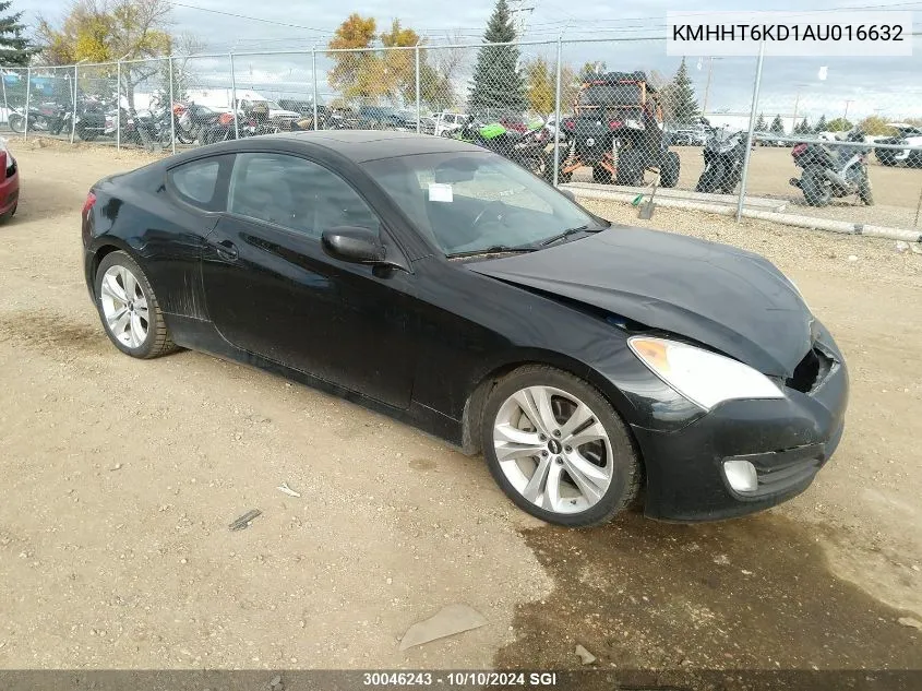 2010 Hyundai Genesis Coupe 2.0T VIN: KMHHT6KD1AU016632 Lot: 30046243