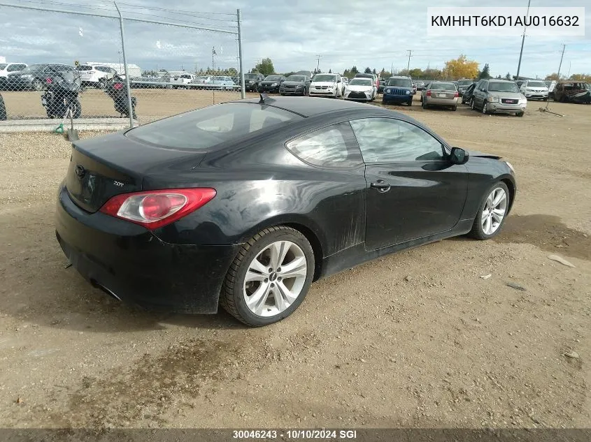 KMHHT6KD1AU016632 2010 Hyundai Genesis Coupe 2.0T