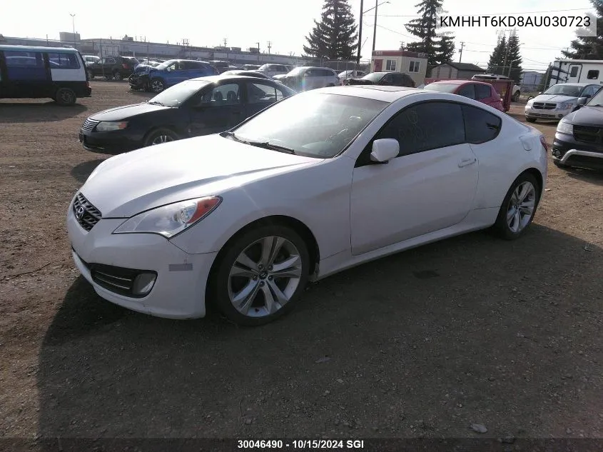 2010 Hyundai Genesis Coupe 2.0T VIN: KMHHT6KD8AU030723 Lot: 30046490