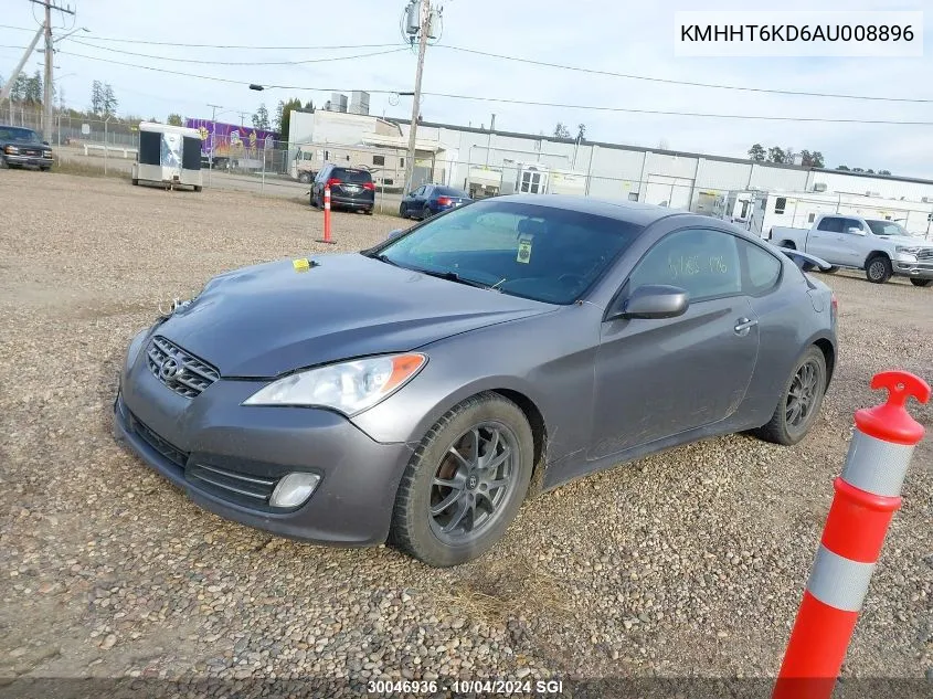 KMHHT6KD6AU008896 2010 Hyundai Genesis Coupe 2.0T