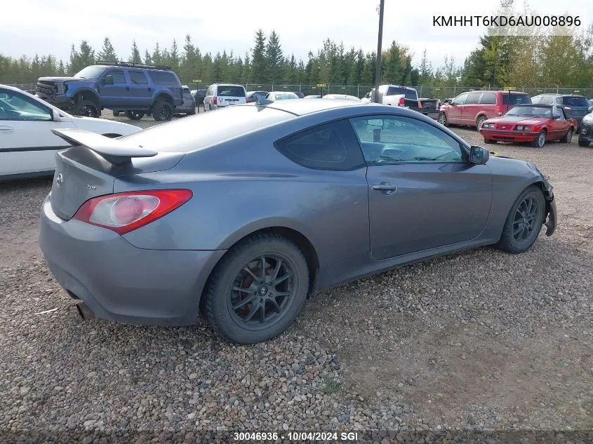 KMHHT6KD6AU008896 2010 Hyundai Genesis Coupe 2.0T