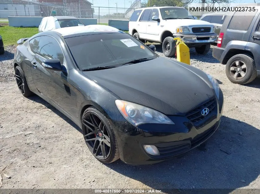 2010 Hyundai Genesis Coupe 3.8L VIN: KMHHU6KH2AU023735 Lot: 40517550