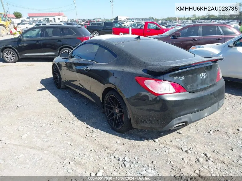 KMHHU6KH2AU023735 2010 Hyundai Genesis Coupe 3.8L