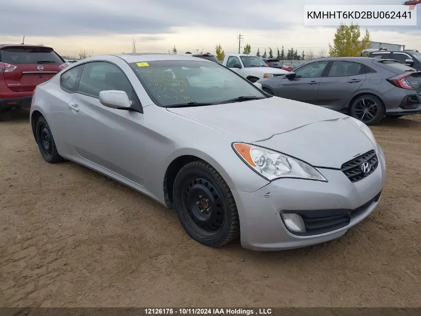 2011 Hyundai Genesis Coupe 2.0T VIN: KMHHT6KD2BU062441 Lot: 12126175