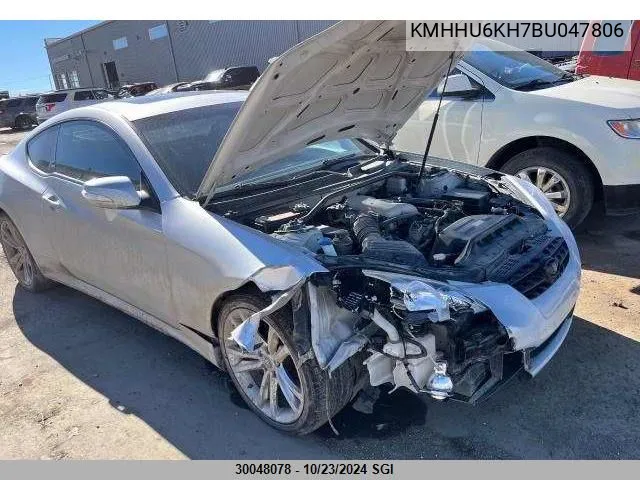 KMHHU6KH7BU047806 2011 Hyundai Genesis Coupe 3.8L