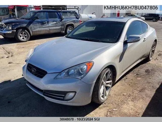 KMHHU6KH7BU047806 2011 Hyundai Genesis Coupe 3.8L