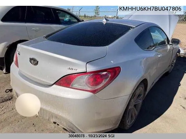 KMHHU6KH7BU047806 2011 Hyundai Genesis Coupe 3.8L