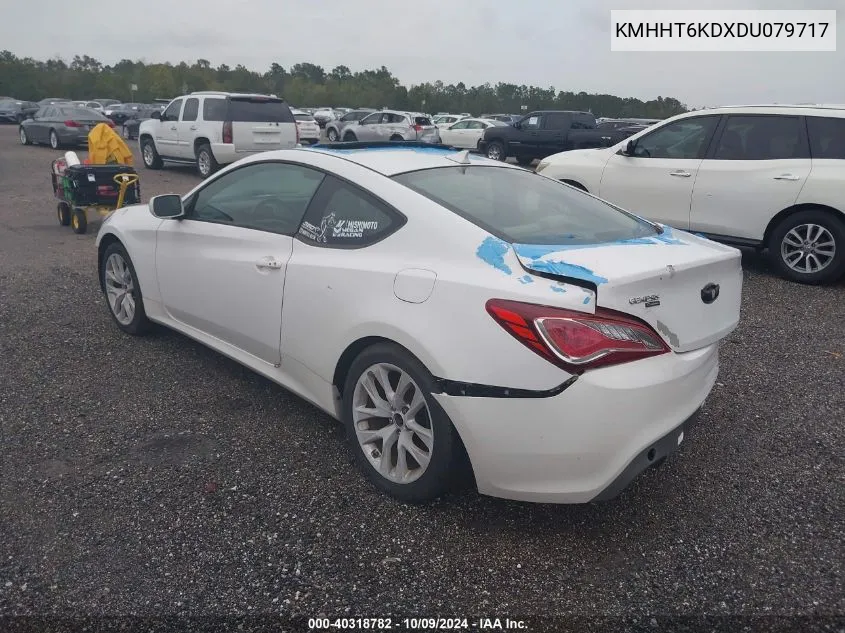 2013 Hyundai Genesis Coupe 2.0T VIN: KMHHT6KDXDU079717 Lot: 40318782