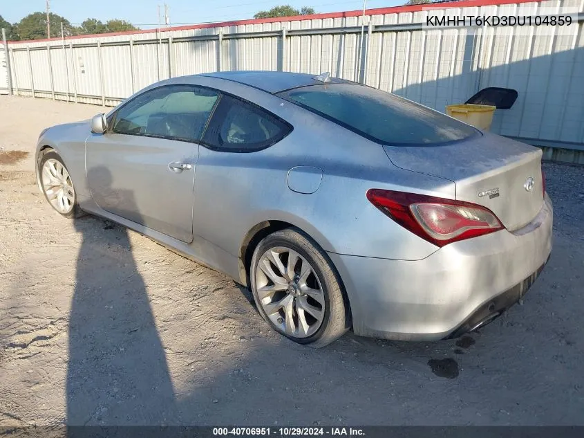 KMHHT6KD3DU104859 2013 Hyundai Genesis Coupe 2.0T