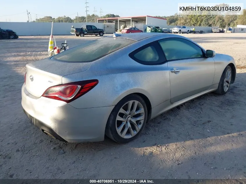 KMHHT6KD3DU104859 2013 Hyundai Genesis Coupe 2.0T