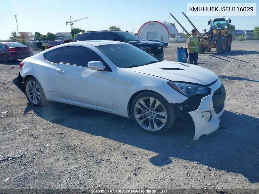 KMHHU6KJ5EU116029 2014 Hyundai Genesis Coupe 3.8L