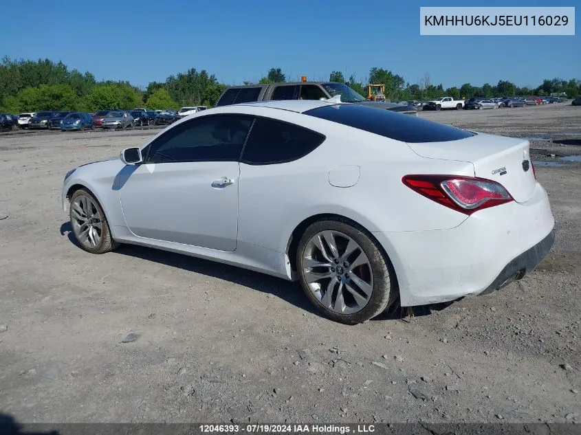 KMHHU6KJ5EU116029 2014 Hyundai Genesis Coupe 3.8L