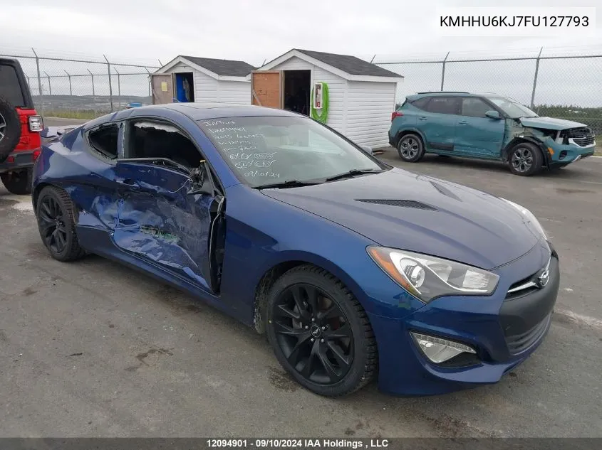 KMHHU6KJ7FU127793 2015 Hyundai Genesis Coupe 3.8L/3.8 R-Spec/3.8 Ult