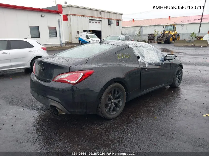 2015 Hyundai Genesis Coupe 3.8L/3.8 R-Spec/3.8 Ult VIN: KMHHU6KJ5FU130711 Lot: 12110664