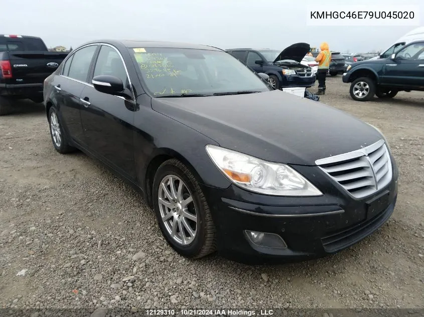 2009 Hyundai Genesis VIN: KMHGC46E79U045020 Lot: 12129310