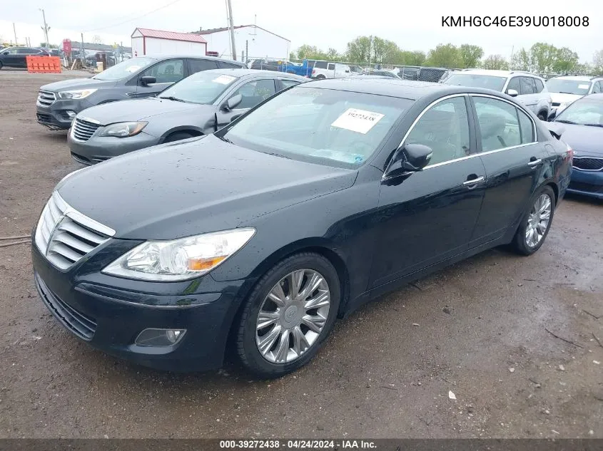 KMHGC46E39U018008 2009 Hyundai Genesis 3.8