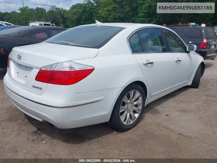 KMHGC46E99U051188 2009 Hyundai Genesis 3.8