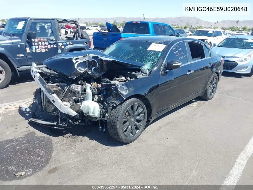 KMHGC46E59U020648 2009 Hyundai Genesis 3.8