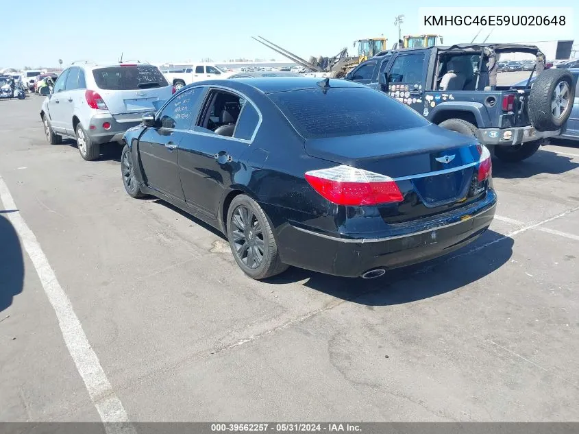 KMHGC46E59U020648 2009 Hyundai Genesis 3.8