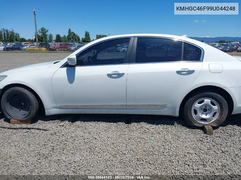 2009 Hyundai Genesis 4.6 VIN: KMHGC46F99U044248 Lot: 39644103