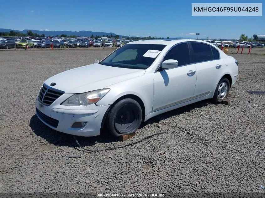 2009 Hyundai Genesis 4.6 VIN: KMHGC46F99U044248 Lot: 39644103