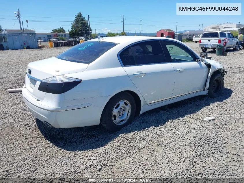 2009 Hyundai Genesis 4.6 VIN: KMHGC46F99U044248 Lot: 39644103