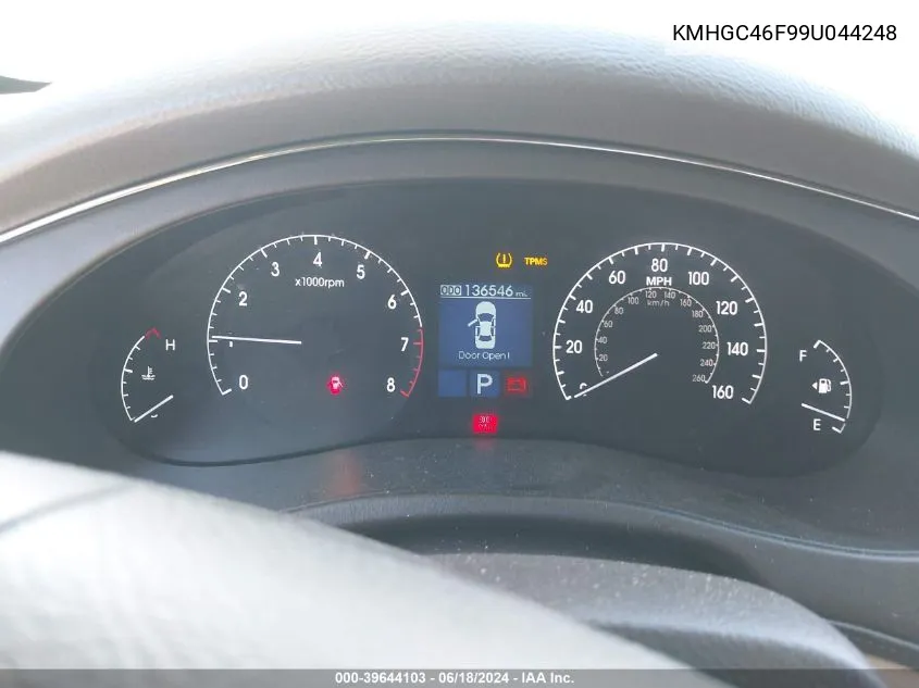 KMHGC46F99U044248 2009 Hyundai Genesis 4.6