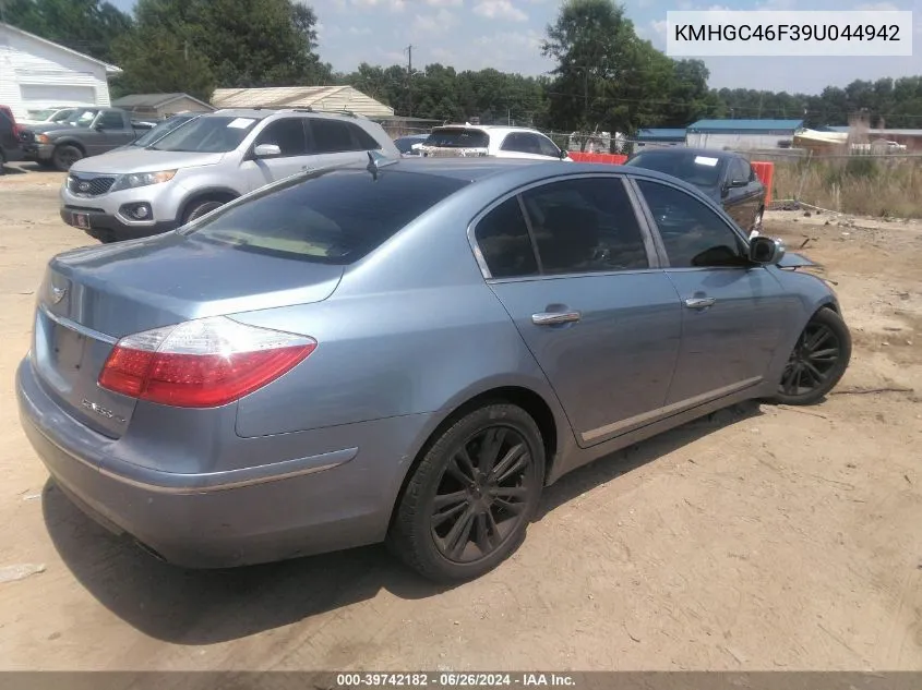 KMHGC46F39U044942 2009 Hyundai Genesis 4.6